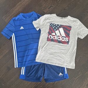 Adidas Kids Blue and Gray Set
